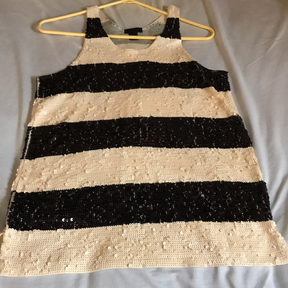 Sequined J Crew top